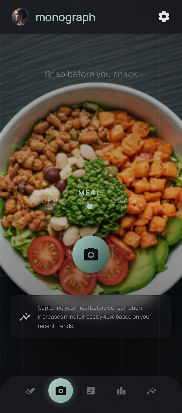 Monograph onboarding screen preview